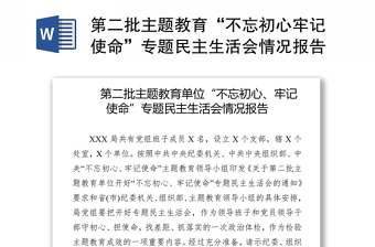 2025专题民主生活会 ppt