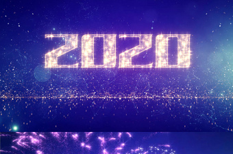 原创2020元旦新年电子贺卡动态视频ppt