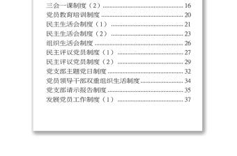 党建工作制度及软弱涣散党组织专项整顿工作方案汇编