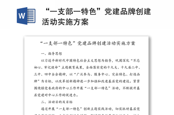 2025中国电信一品牌一支部一特色方案ppt