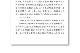 年度党支部工作计划