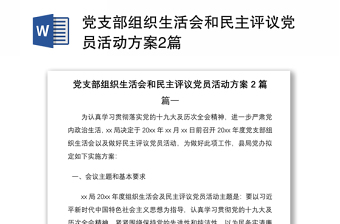 2025严格党支部组织生活党建ppt