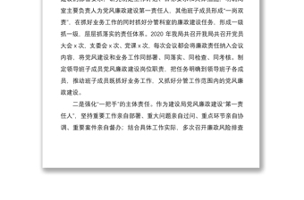 党风廉政建设主体责任落实工作情况汇报范文工作总结汇报报告