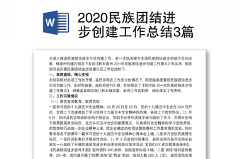 2025开展民族团结工作汇报ppt