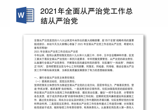 2025政委全面从严治党总结