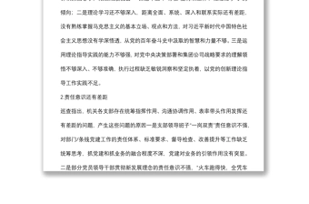 某公司党支部巡察反馈问题原因分析报告