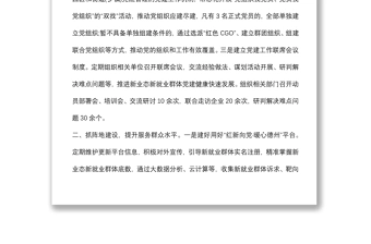 2024“新业态新就业群体党建工作典型材料