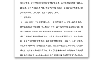 2024“党建+金融”助力乡村振兴调研报告