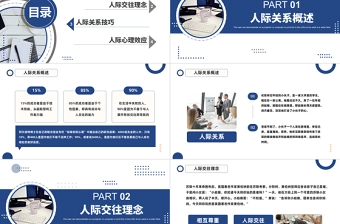 人际关系培训PPT商务风人际交往技巧心理效应人际关系培训模板课件