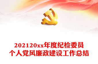 20xx年度纪检委员个人党风廉政建设工作总结