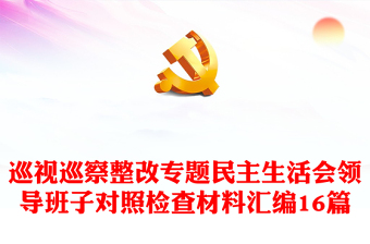 2025监狱顽瘴痼疾民主生活会发言材料