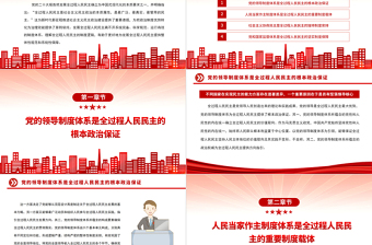 全过程人民民主的制度逻辑PPT大气精美党员干部学习教育专题党课