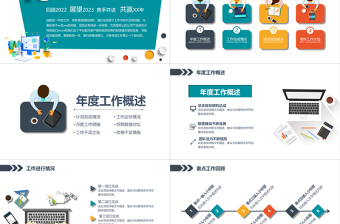 2023年工作总结汇报工作计划PPT模板下载