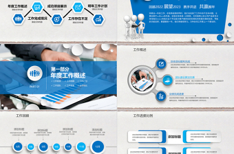 2023简约个性年终总结新年计划工作汇报PPT下载