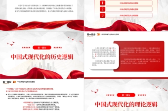 2023中国式现代化的中国逻辑PPT党政风学习贯彻党的二十大精神研讨班专题党课课件