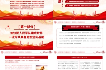 2023全面把握加快把人民军队建成世界一流军队的战略部署PPT精品风党员干部学习教育专题党课课件