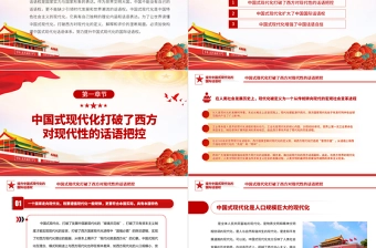2023提升中国式现代化的国际话语权PPT精品风党员干部学习教育专题党课课件