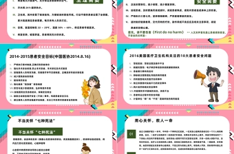 2024人文关怀与优质护理PPT卡通插画风医疗护理培训模板课件