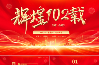 2025不忘初心舞台PPT