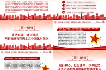 2023弘扬伟大建党精神全面建设社会主义现代化国家PPT大气精美风党员干部学习教育专题党课课件