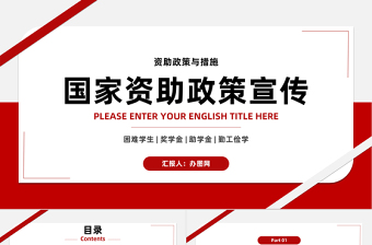 2024国家资助政策宣传PPT简约风国家助学金奖学金资助政策与措施