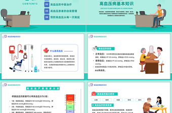 2024全国高血压日PPT插画风高血压健康教育高血压中医治疗专题课件下载