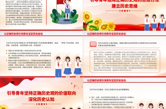 加强正确历史观教育PPT精美时尚以正确历史观引领青年坚定历史自信新青年微党课课件