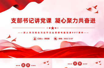 2024支部书记抓党建述职ppt