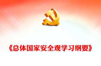 深入学习宣传贯彻《总体国家安全观学习纲要》PPT党建风基层党委党支部干部学习教育专题党课课件(讲稿)