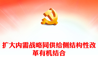 2025供给侧结构改革PPT