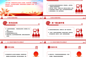 冬季地震避难六防PPT简洁实用防灾减灾地震科普课件