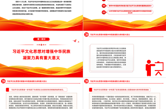 优质风铸牢中华民族共同体意识PPT学习文化思想党课课件