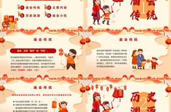 2024新春庙会PPT国潮创意中国传统文化精髓模板课件