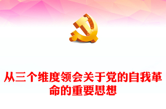 2025领悟党的自我革命理论的意义