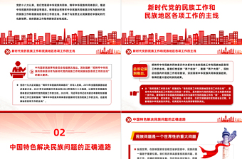 2024铸牢中华民族共同体意识PPT党建风党的民族工作微党课