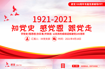 2025迎接建党104周年不忘初心ppt