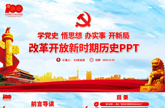 2025教师学习改革开放史发言提纲ppt