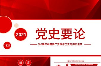 2025初中生学党史ppt模板