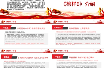 走进《榜样6》建党100周年特别节目PPT基层党支部党建先进人物学习党课模板