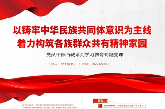 2025筑牢中华民族共体意识主题队会PPT