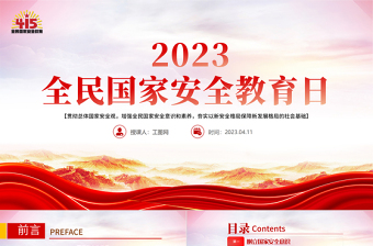 2025幼儿园415国家安全日教学PPT