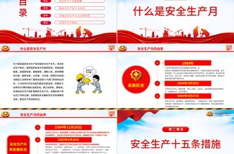 2024年全国安全生产月PPT大气精美人人讲安全个个会应急畅通生命通道宣讲课件下载