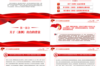 2024大气创意把学习贯彻 《党史学习教育工作条例》作为一项重大政治任务抓紧抓好PPT课件