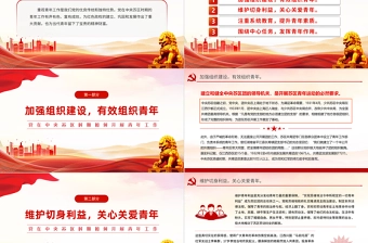 红色大气党在中央苏区时期如何开展青年工作党史故事PPT课件