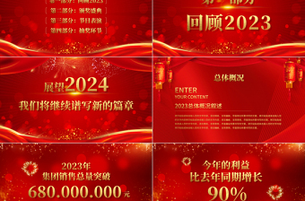 年终答谢会PPT精美大气赢战2024员工团队答谢活动策划课件