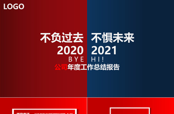 2021不负过去不惧未来年终工作总结PPT模板