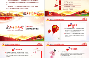 原创中国风2019两会政协政府工作报告ppt-版权可商用