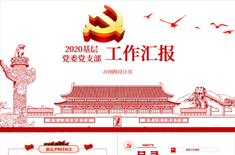 2025党建党支部汇报ppt背景