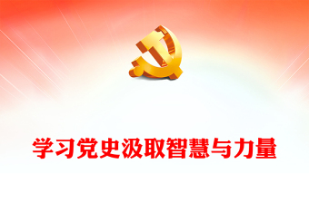 精美大气学习党史汲取智慧与力量PPT简洁风学党史强信念课件(讲稿)