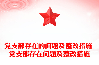 党支部存在的问题及整改措施 党支部存在问题及整改措施